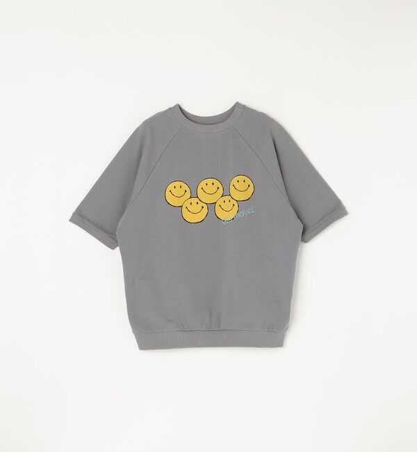 SHIPS any「【SHIPS any別注】athletic wear MASON: スマイルマーク/刺繍 スウェット Tシャツ◇」|Tシャツ・カットソー|