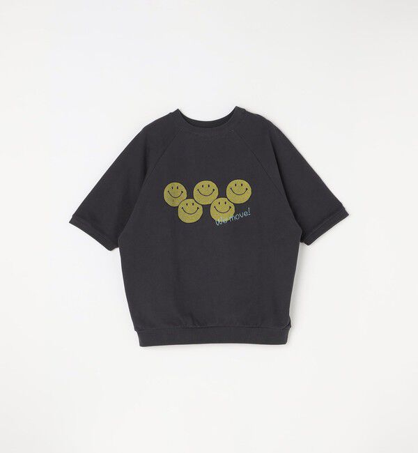 SHIPS any「【SHIPS any別注】athletic wear MASON: スマイルマーク/刺繍 スウェット Tシャツ◇」|Tシャツ・カットソー|
