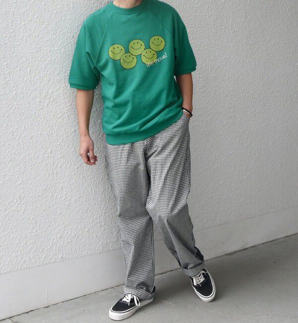 SHIPS any「【SHIPS any別注】athletic wear MASON: スマイルマーク/刺繍 スウェット Tシャツ◇」|Tシャツ・カットソー|