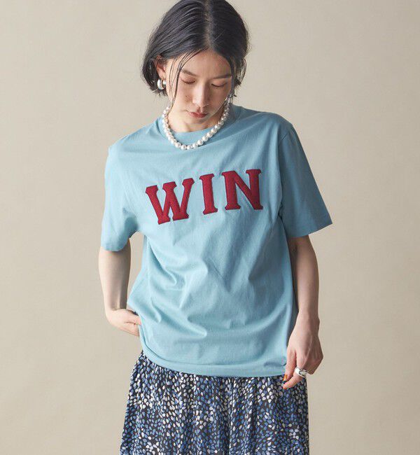 SHIPS for women「SHIPS NINE CASE:〈洗濯機可能〉パッチワーク ロゴ TEE」|Tシャツ・カットソー|