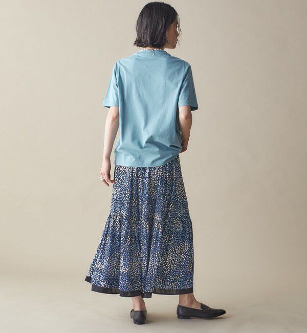 SHIPS for women「SHIPS NINE CASE:〈洗濯機可能〉パッチワーク ロゴ TEE」|Tシャツ・カットソー|
