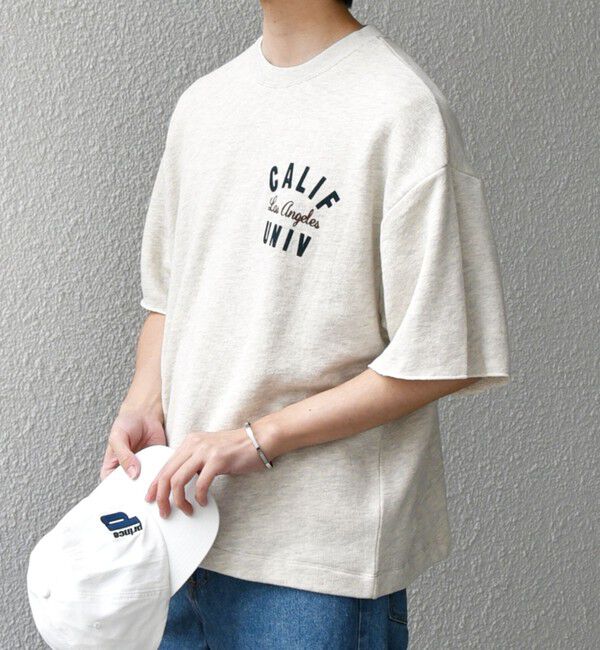 SHIPS any「SHIPS any: ドライタッチ 吊り裏毛 ヴィンテージライク カレッジ スウェット Tシャツ◇」|Tシャツ・カットソー|