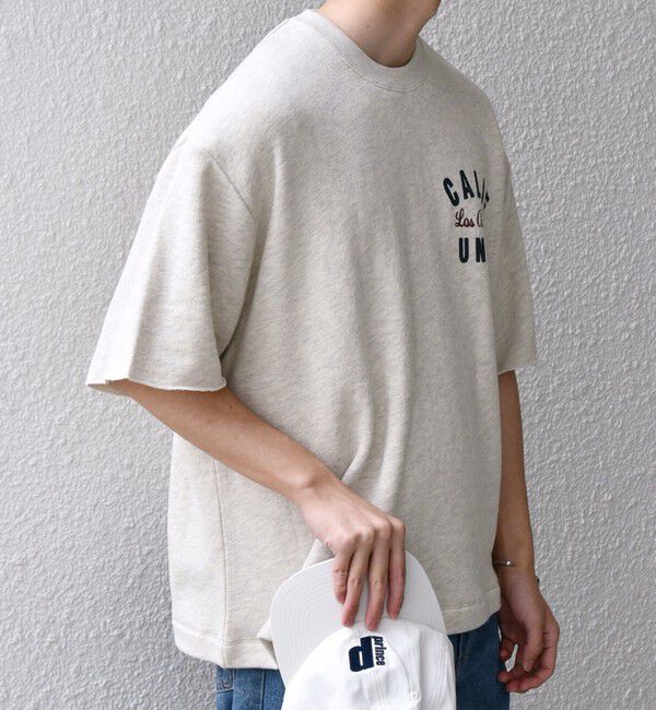 SHIPS any「SHIPS any: ドライタッチ 吊り裏毛 ヴィンテージライク カレッジ スウェット Tシャツ◇」|Tシャツ・カットソー|
