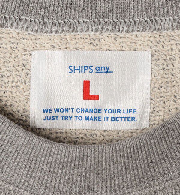 SHIPS any「SHIPS any: ドライタッチ 吊り裏毛 ヴィンテージライク カレッジ スウェット Tシャツ◇」|Tシャツ・カットソー|
