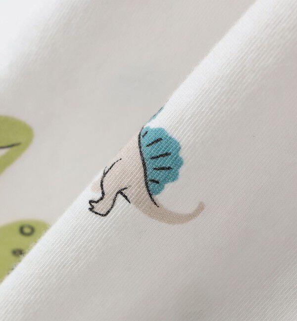 SHIPS KIDS「SHIPS KIDS:100～130cm / 恐竜 テキスタイル 半袖 TEE」|Tシャツ・カットソー|