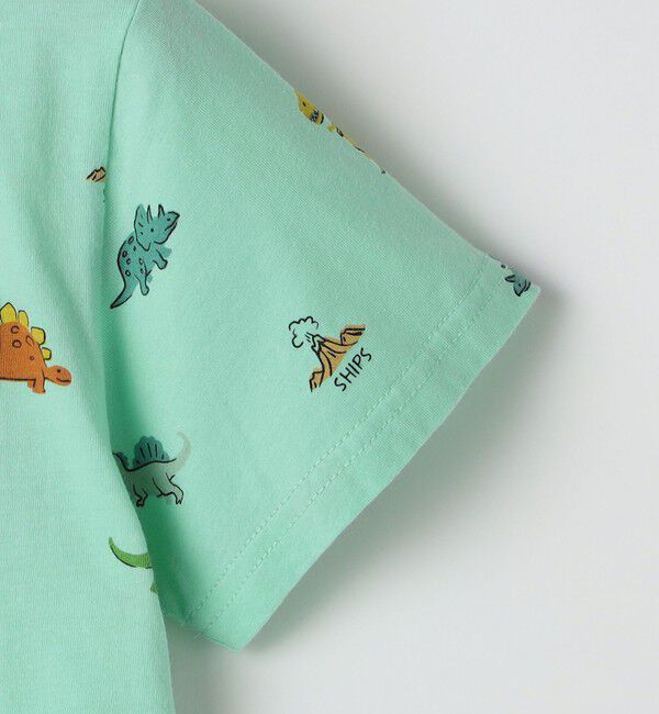 SHIPS KIDS「SHIPS KIDS:100～130cm / 恐竜 テキスタイル 半袖 TEE」|Tシャツ・カットソー|