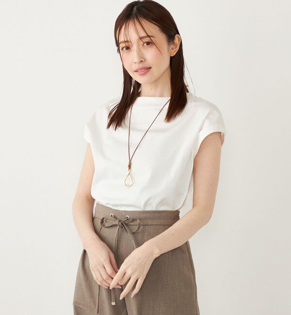 SHIPS Colors 「SHIPS Colors:40/2 天竺 ボートネック トップス」|Tシャツ・カットソー|