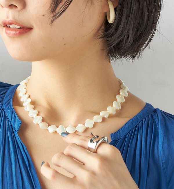 SHIPS for women「フラワー シェル ネックレス」|ネックレス|
