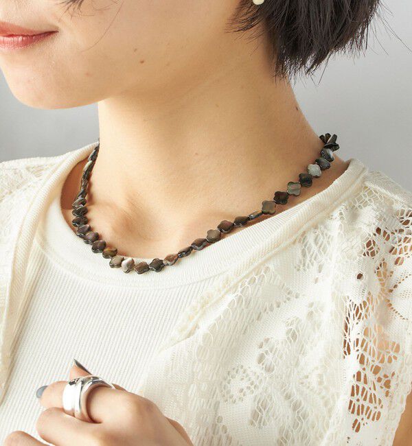 SHIPS for women「フラワー シェル ネックレス」|ネックレス|