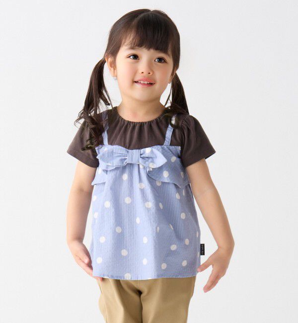 SHIPS Colors 「SHIPS Colors:80～130cm / 2WAY ドット チュニック」|Tシャツ・カットソー|