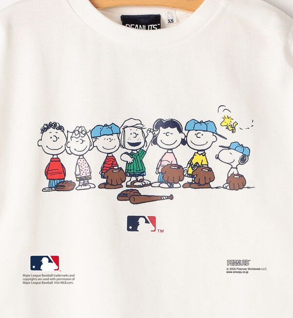 SHIPS KIDS「SHIPS KIDS:85～95cm / PEANUTS&times;MLB プリント Tシャツ」|Tシャツ・カットソー|