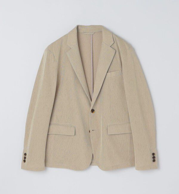 SHIPS Colors 「SHIPS Colors:〈洗濯機可能〉シャリル ジャージー 2B ジャケット ベージュ」|テーラードジャケット|
