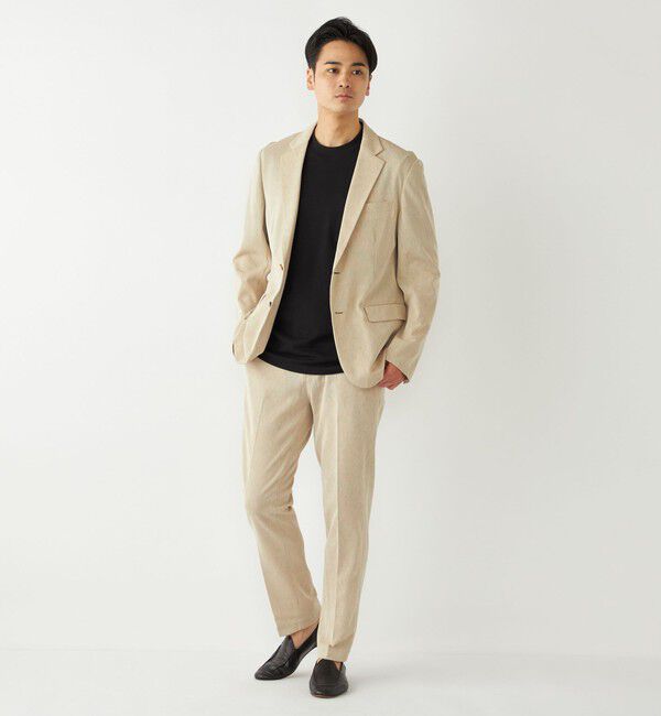 SHIPS Colors 「SHIPS Colors:〈洗濯機可能〉シャリル ジャージー 2B ジャケット ベージュ」|テーラードジャケット|