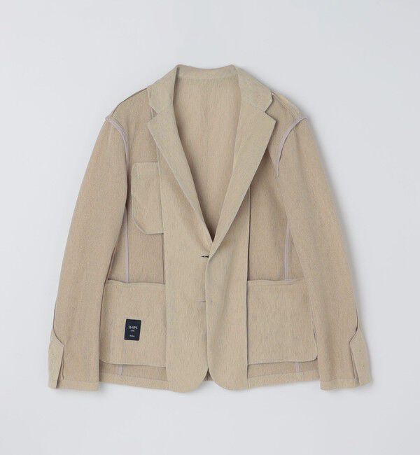 SHIPS Colors 「SHIPS Colors:〈洗濯機可能〉シャリル ジャージー 2B ジャケット ベージュ」|テーラードジャケット|