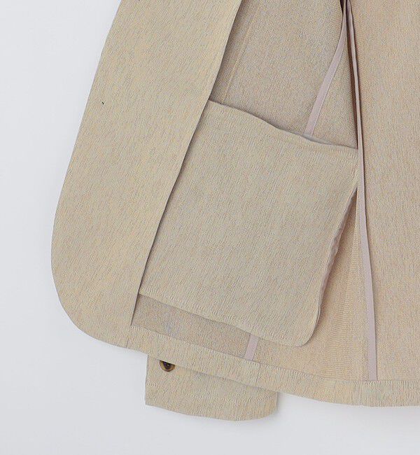 SHIPS Colors 「SHIPS Colors:〈洗濯機可能〉シャリル ジャージー 2B ジャケット ベージュ」|テーラードジャケット|