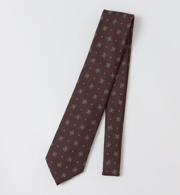 SHIPS「SHIPS: シルク ツイル スクエア コモン ネクタイ」|ネクタイ・蝶ネクタイ|ブラウン