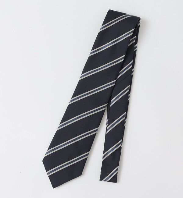 SHIPS「SHIPS: シルク バスケット ストライプ ネクタイ」|ネクタイ・蝶ネクタイ|ネイビー