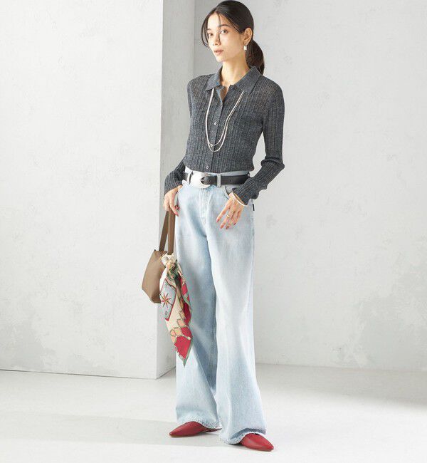 SHIPS for women「LEFIJE: ラウンド ビッグ バックル ベルト」|ベルト|