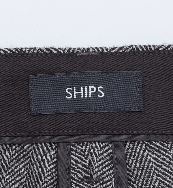 SHIPS「SHIPS: 〈手洗い可能〉ウール シルク テーパードチノ」|チノ|