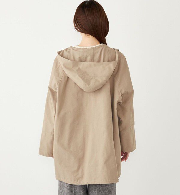 SHIPS Colors 「SHIPS Colors:フード トレンチ ハーフ コート」|トレンチコート|