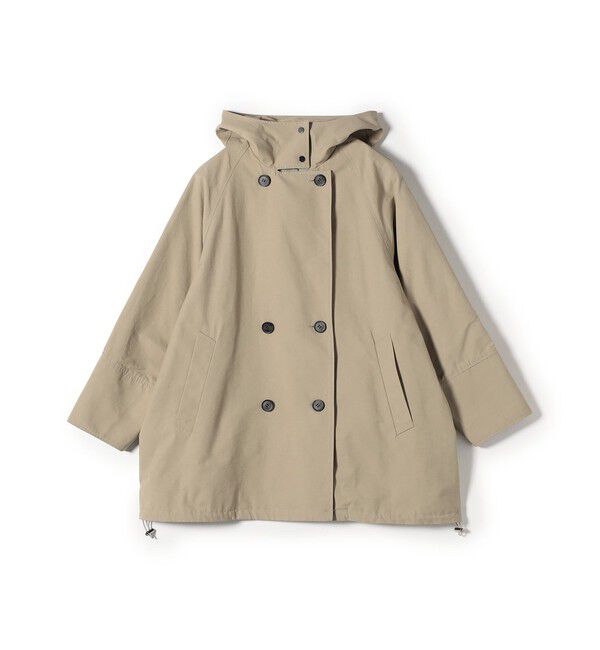 SHIPS Colors 「SHIPS Colors:フード トレンチ ハーフ コート」|トレンチコート|