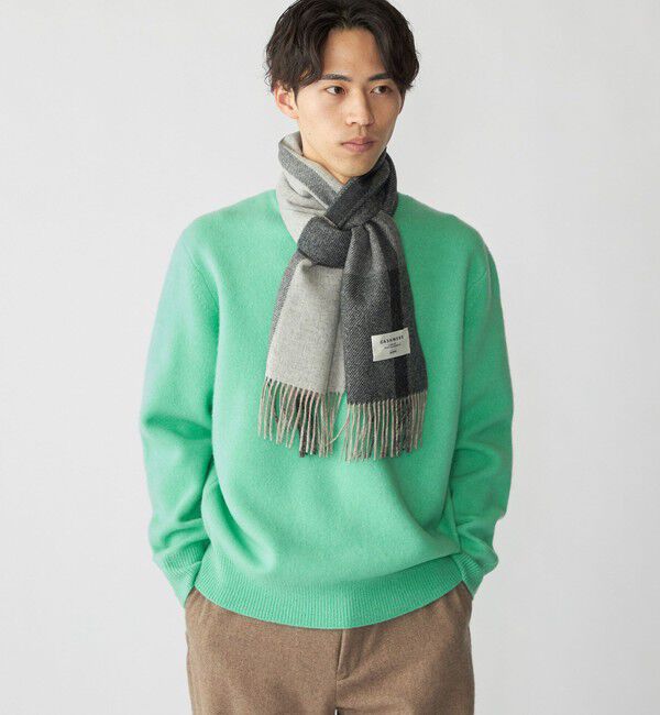 SHIPS「SHIPS: カシミヤ ダブルフェイス チェック マフラー」|マフラー|