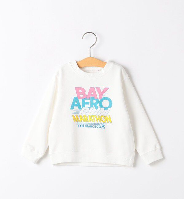 SHIPS KIDS「SHIPS KIDS:80～90cm / 50th ANNIV ヴィンテージ プリント スウェット」|スウェット・ジャージ|オフホワイト