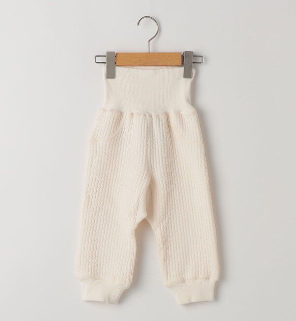 SHIPS KIDS「SHIPS KIDS:80～90cm /ベビー キルト パンツ」|その他ベビーウェア|オフホワイト