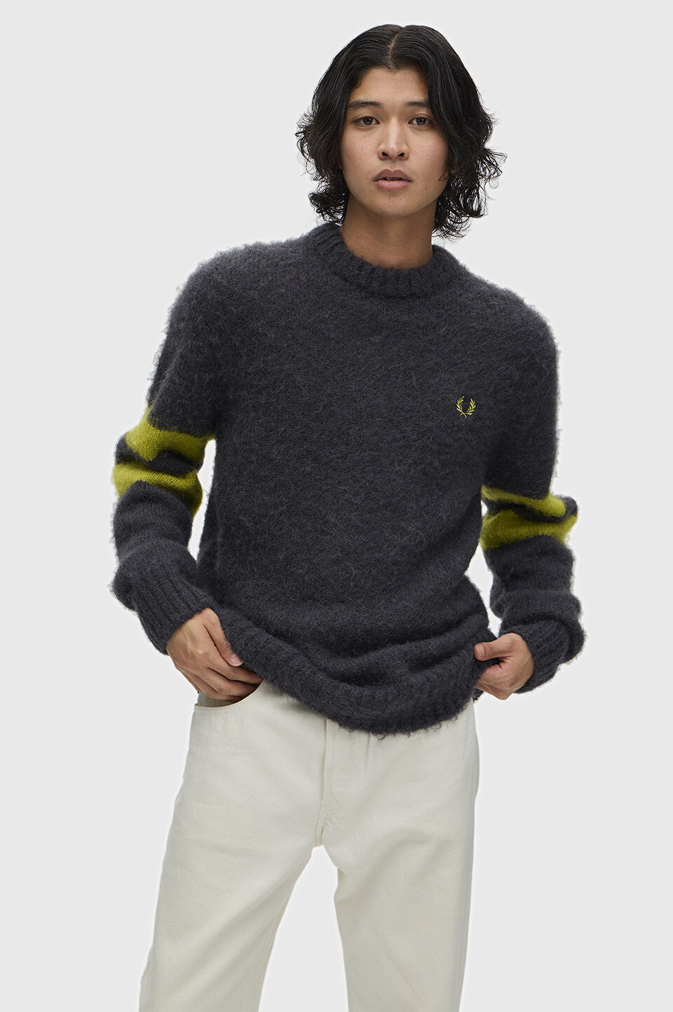  「Chunky Tipped Sleeve Jumper」|ニット・セーター|ANCHOR GREY