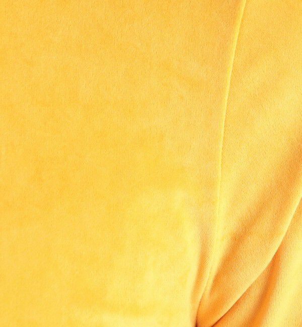 MACPHEE「トリアセテートポリエステルベロア ハーフスリーブプルオーバー」|Tシャツ・カットソー|