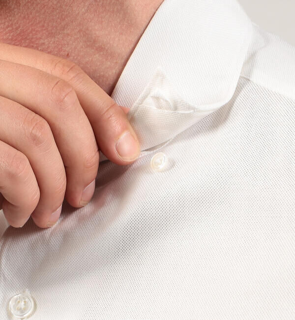 TOMORROWLAND MENS「コットンカラミ ループボタンダウンシャツ」|シャツ・ブラウス|