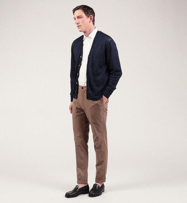 TOMORROWLAND MENS「コットンカラミ ループボタンダウンシャツ」|シャツ・ブラウス|