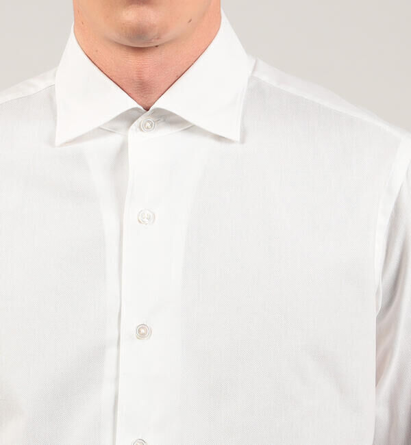 TOMORROWLAND MENS「コットンカラミ ループボタンダウンシャツ」|シャツ・ブラウス|