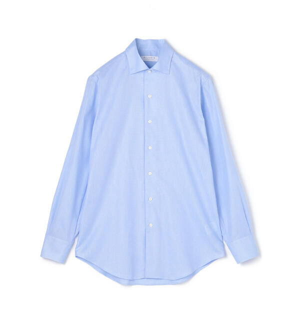 TOMORROWLAND MENS「コットンカラミ ループボタンダウンシャツ」|シャツ・ブラウス|63 ライトブルー