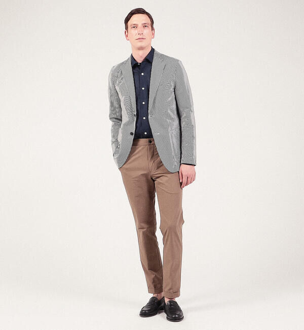 TOMORROWLAND MENS「コットンカラミ ループボタンダウンシャツ」|シャツ・ブラウス|