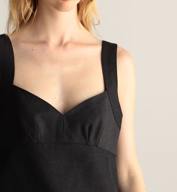 BACCA「ウールレーヨンツイル キャミソールトップ」|シャツ・ブラウス|