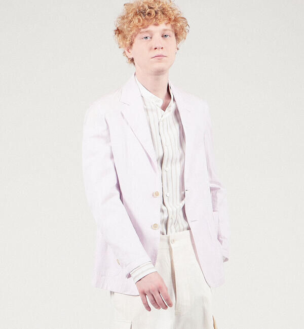 TOMORROWLAND BUYING WEAR「CARUSO コットンリネン シングルブレステッド2Bジャケット」|テーラードジャケット|