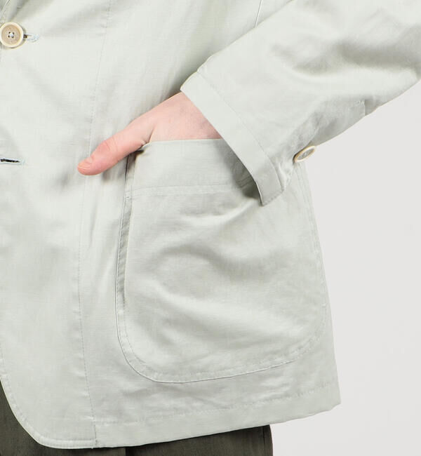 TOMORROWLAND BUYING WEAR「CARUSO コットンリネン シングルブレステッド2Bジャケット」|テーラードジャケット|