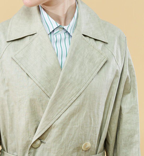 GALERIE VIE「チンツリネン トレンチコート」|トレンチコート|