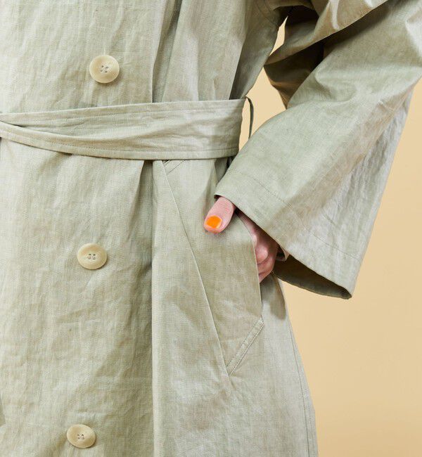 GALERIE VIE「チンツリネン トレンチコート」|トレンチコート|
