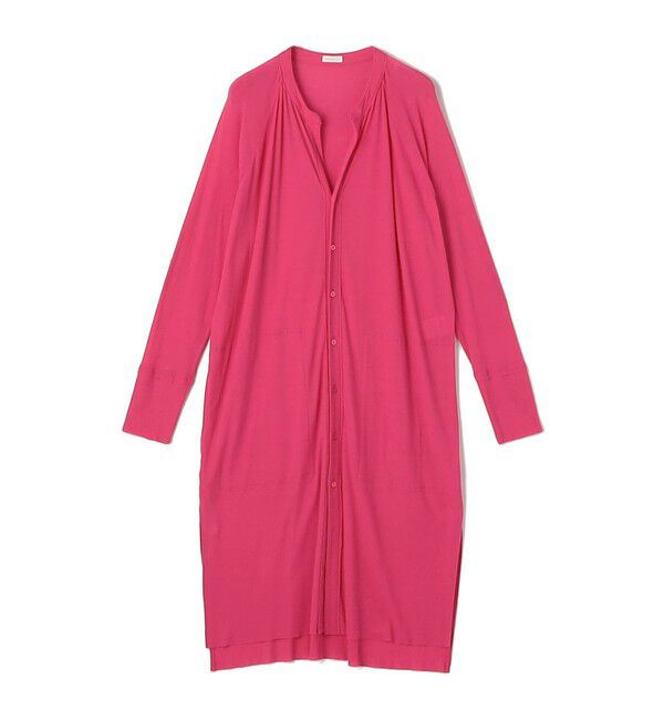 GALERIE VIE「ガーゼフライスジャージー ロングカーディガン」|カーディガン|33 ピンク