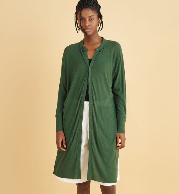 GALERIE VIE「ガーゼフライスジャージー ロングカーディガン」|カーディガン|