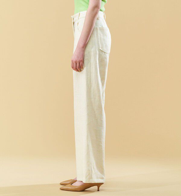 DES PRES「ウェットリネン ソフトフレアパンツ」|その他|