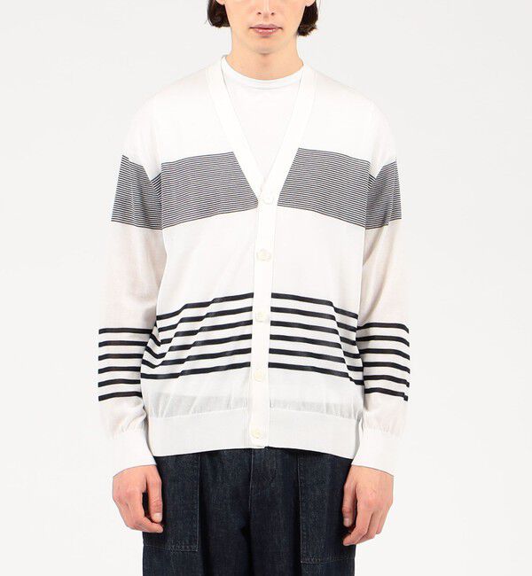 TOMORROWLAND MENS「TOMORROWLAND TRICOT コットンナイロン Vネックカーディガン」|カーディガン|