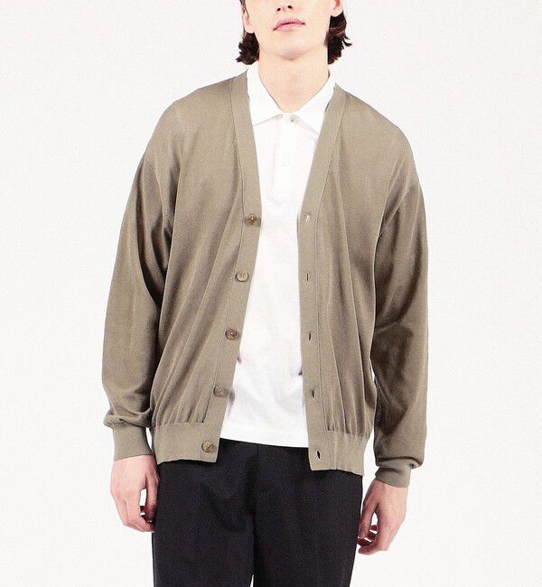TOMORROWLAND MENS「TOMORROWLAND TRICOT コットンナイロン Vネックカーディガン」|カーディガン|
