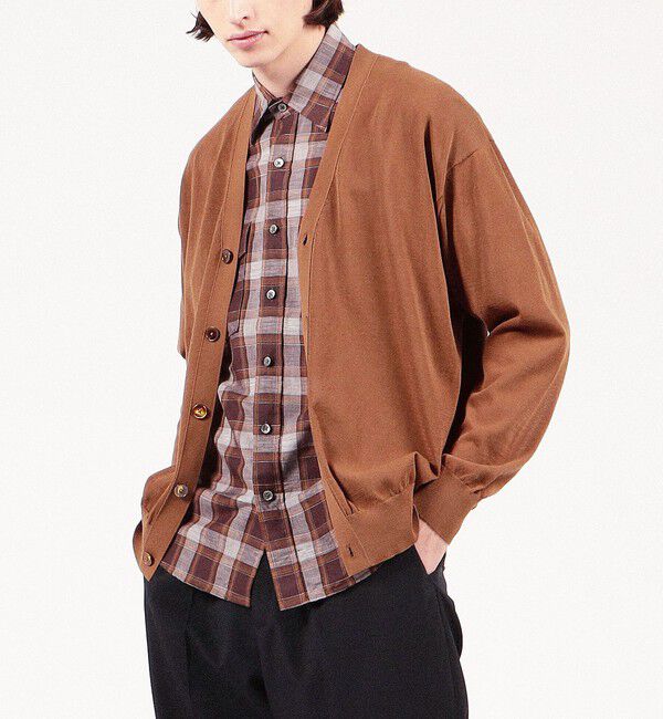 TOMORROWLAND MENS「TOMORROWLAND TRICOT コットンナイロン Vネックカーディガン」|カーディガン|