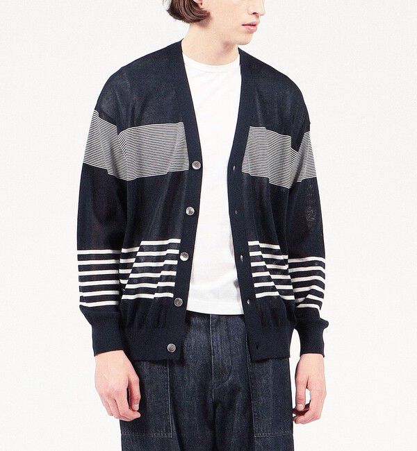 TOMORROWLAND MENS「TOMORROWLAND TRICOT コットンナイロン Vネックカーディガン」|カーディガン|