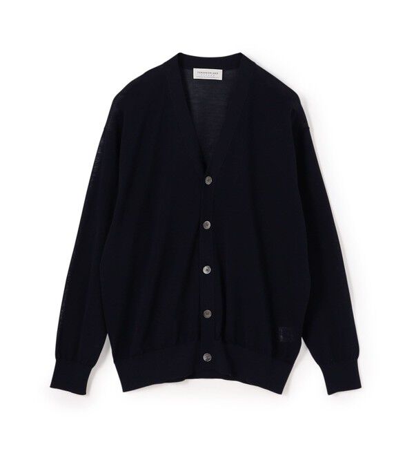 TOMORROWLAND MENS「TOMORROWLAND TRICOT コットンナイロン Vネックカーディガン」|カーディガン|69 ネイビー