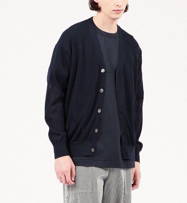 TOMORROWLAND MENS「TOMORROWLAND TRICOT コットンナイロン Vネックカーディガン」|カーディガン|