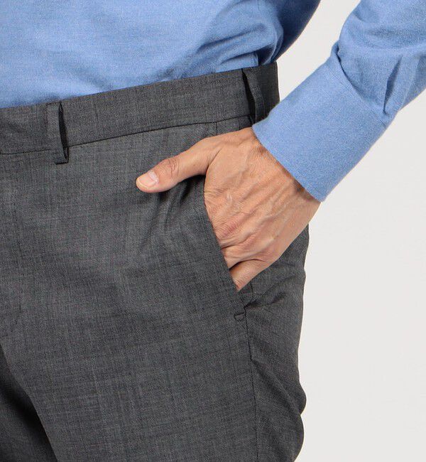 TOMORROWLAND MENS「Super120'sストレッチウールツイル スリムスラックス」|スラックス|